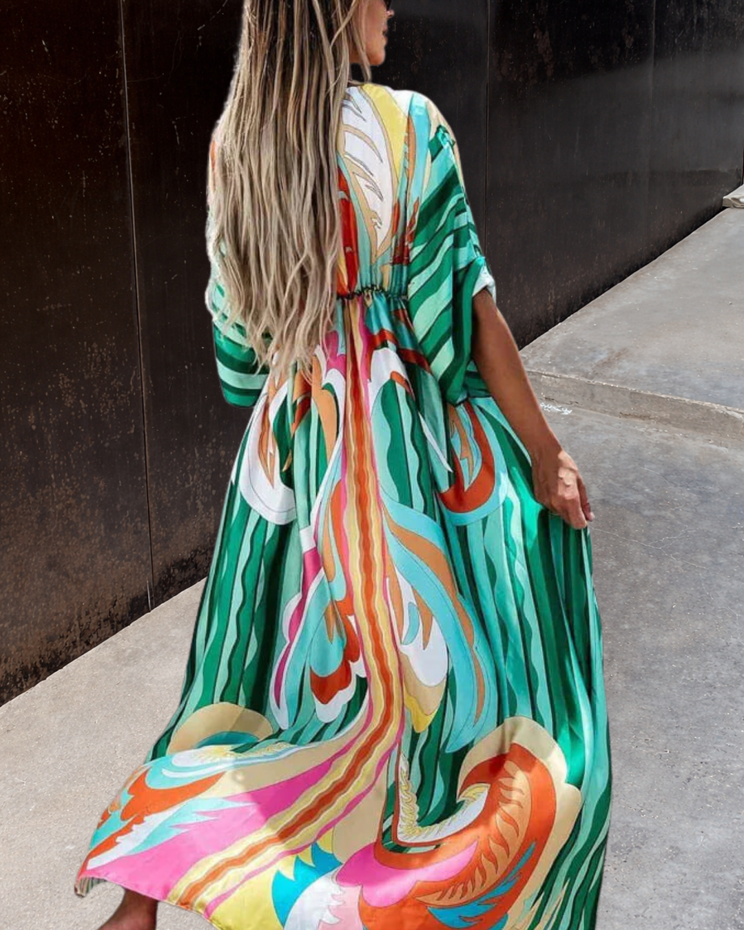 SOFI™ | VESTIDO MAXI ABSTRACTO