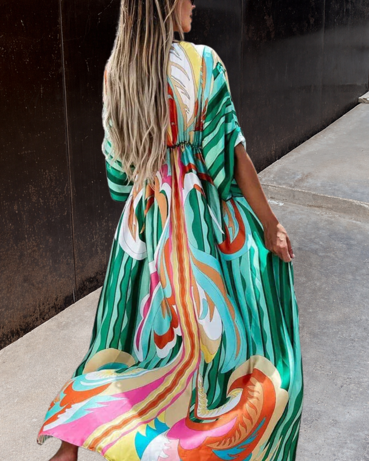 SOFI™ | VESTIDO MAXI ABSTRACTO