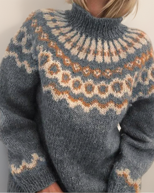 CARLA™ | SUÉTER VINTAGE DE PUNTO ISLANDÉS