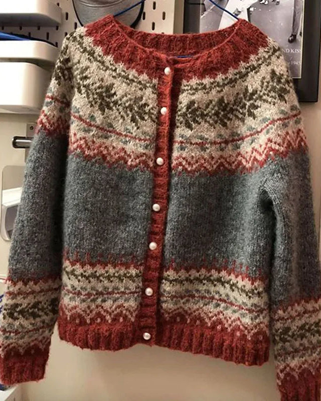 JESSICA™ | CÁRDIGAN VINTAGE DE PUNTO ISLANDÉS