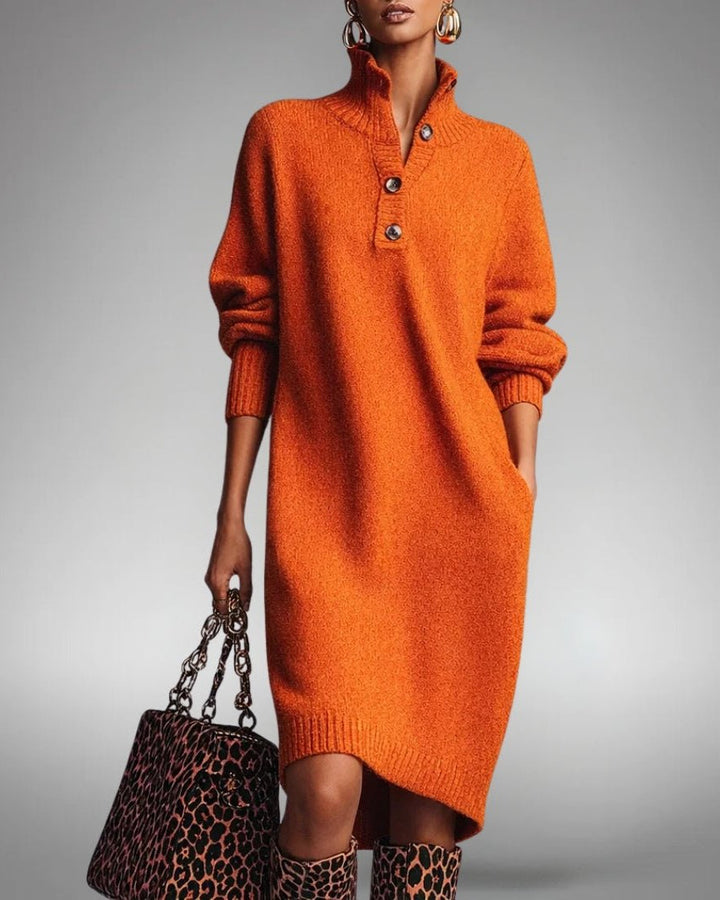 MAITE™ | VESTIDO DE PUNTO SUAVE ABOTONADO