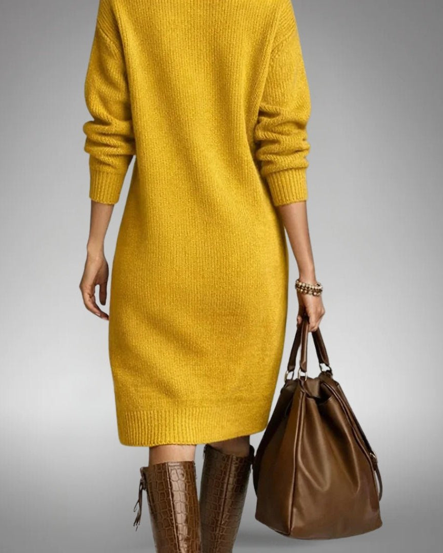 MAITE™ | VESTIDO DE PUNTO SUAVE ABOTONADO